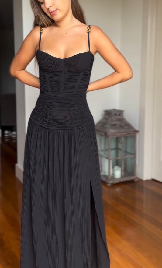 Double Time Pleat Maxi