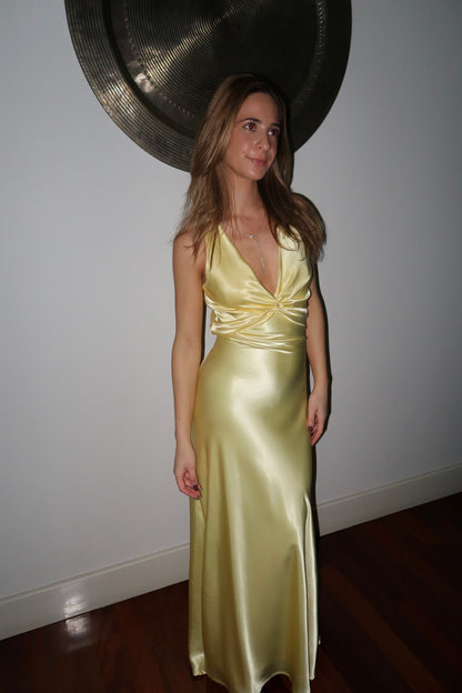 Yellow Backless Maxi