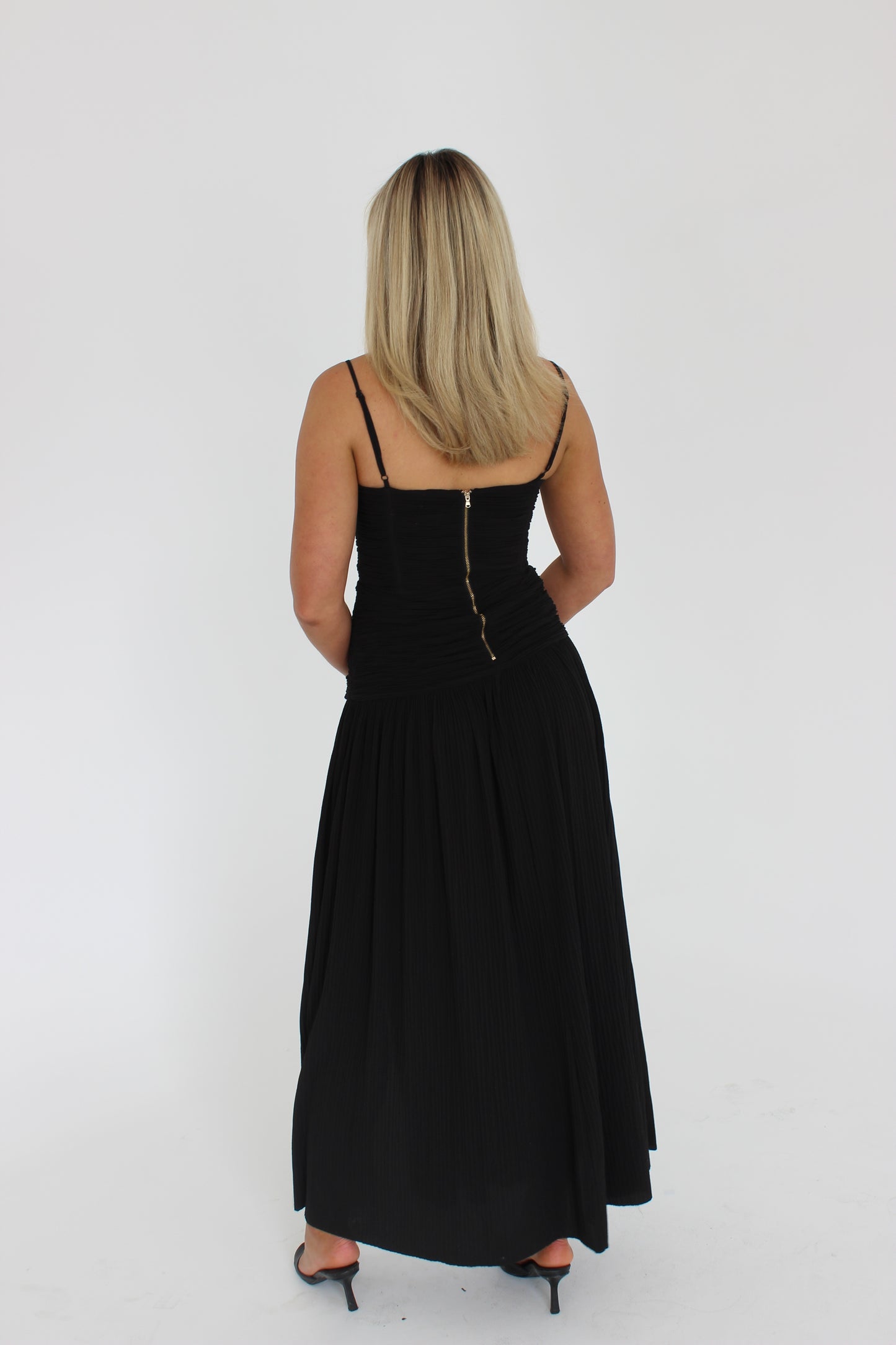 Double Time Pleat Maxi