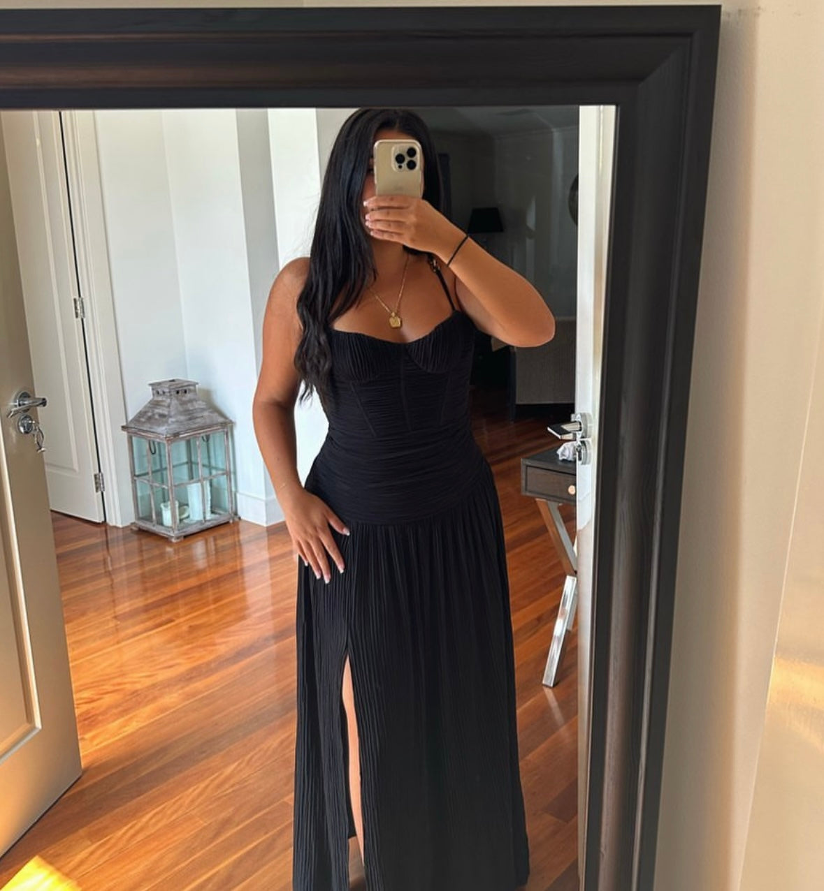 Double Time Pleat Maxi